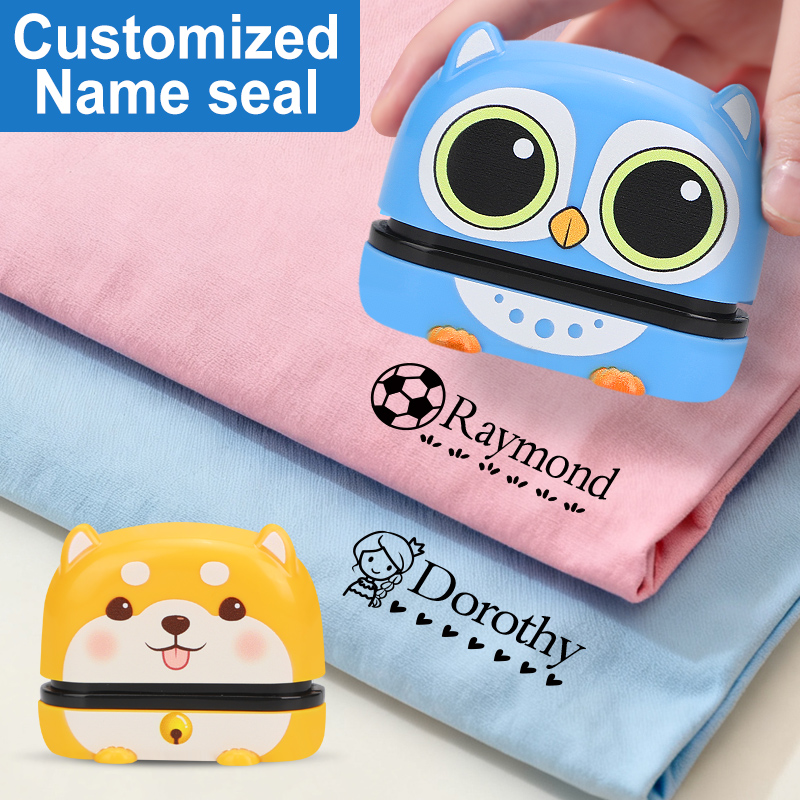 Self Inking Stamp - Sello de nombre lindo personalizado: reutilizable