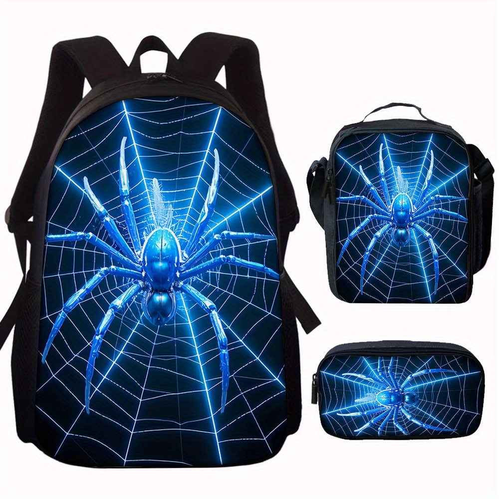 Pencil Case Large - Mochila con diseño de araña, mochila