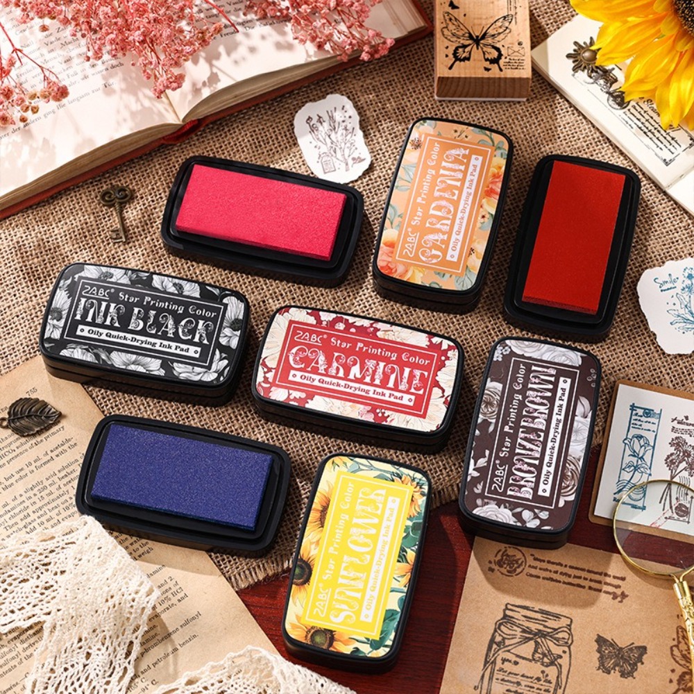 Self Inking Stamp - Nueva Almohadilla de Tinta Colorida Rectangular